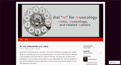 Desktop Screenshot of dialmformusicology.com